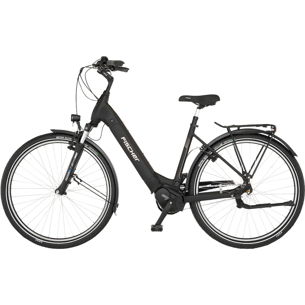 FISCHER Fahrrad E-Bike »CITA 2.2I 522« 3 Gang Shimano Nexus Mittelmotor 250 W (Schloss) Pedelec Elektrofahrrad für Damen u. Herren Cityrad Auslauf