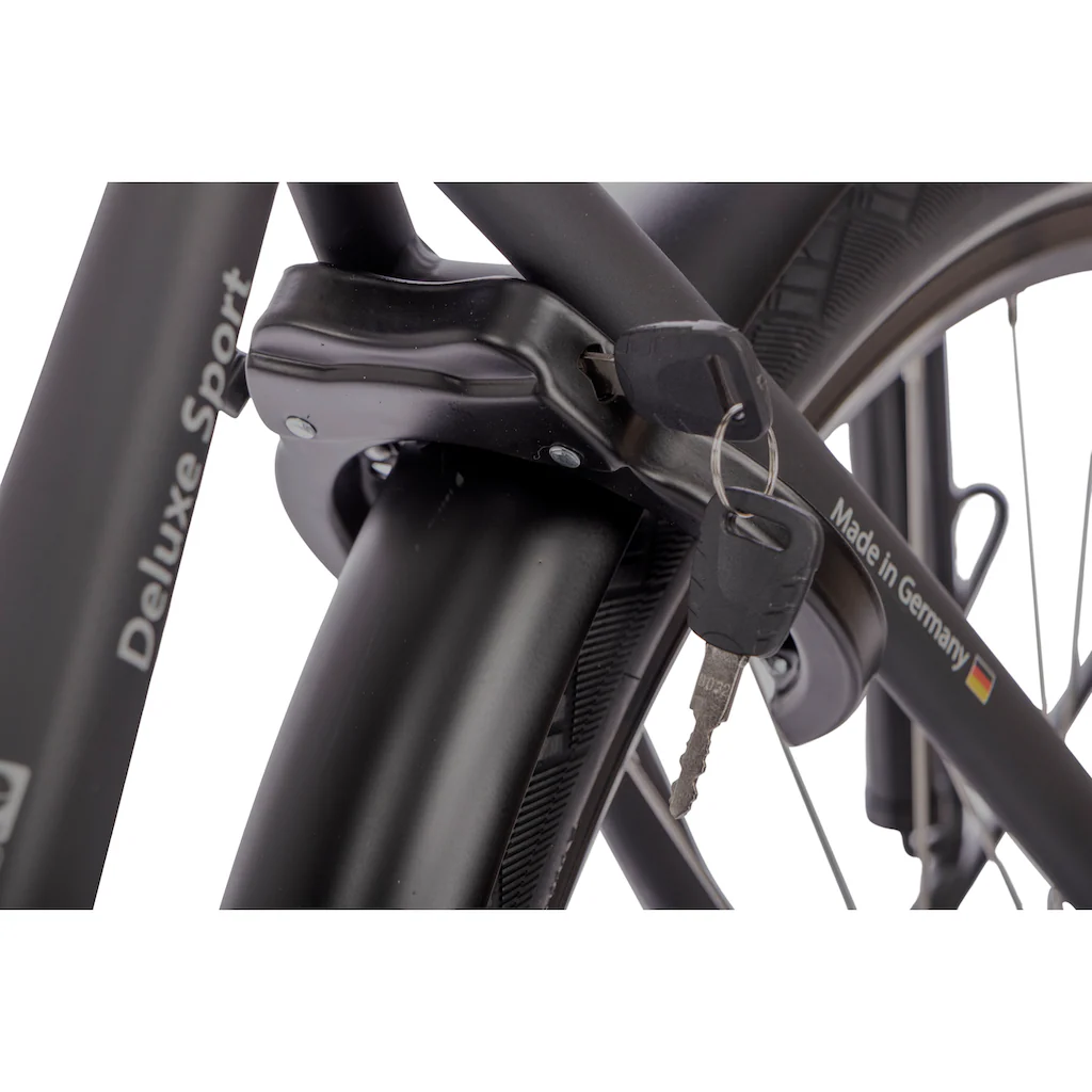 SAXONETTE E-Bike »Deluxe Sport Lady« 9 Gang Shimano Alivio Mittelmotor 250 W Pedelec Elektrofahrrad für Damen u. Herren Cityrad Blitzverkäufe