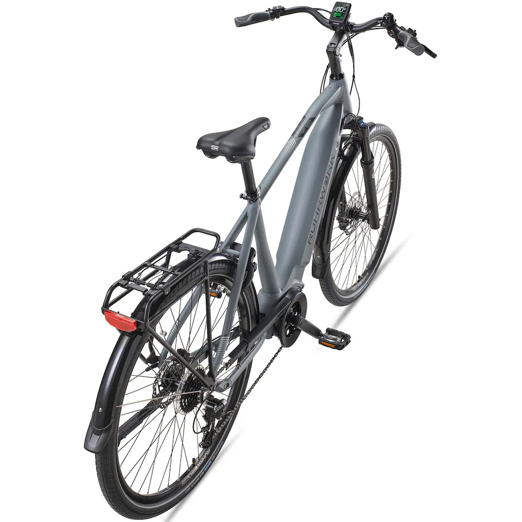 RUHRWERK E-Bike »MT800 Herren« 8 Gang Shimano Acera Mittelmotor 250 W Pedelec Elektrofahrrad für Herren Trekkingrad auf Rechnung bestellen Flash Sale