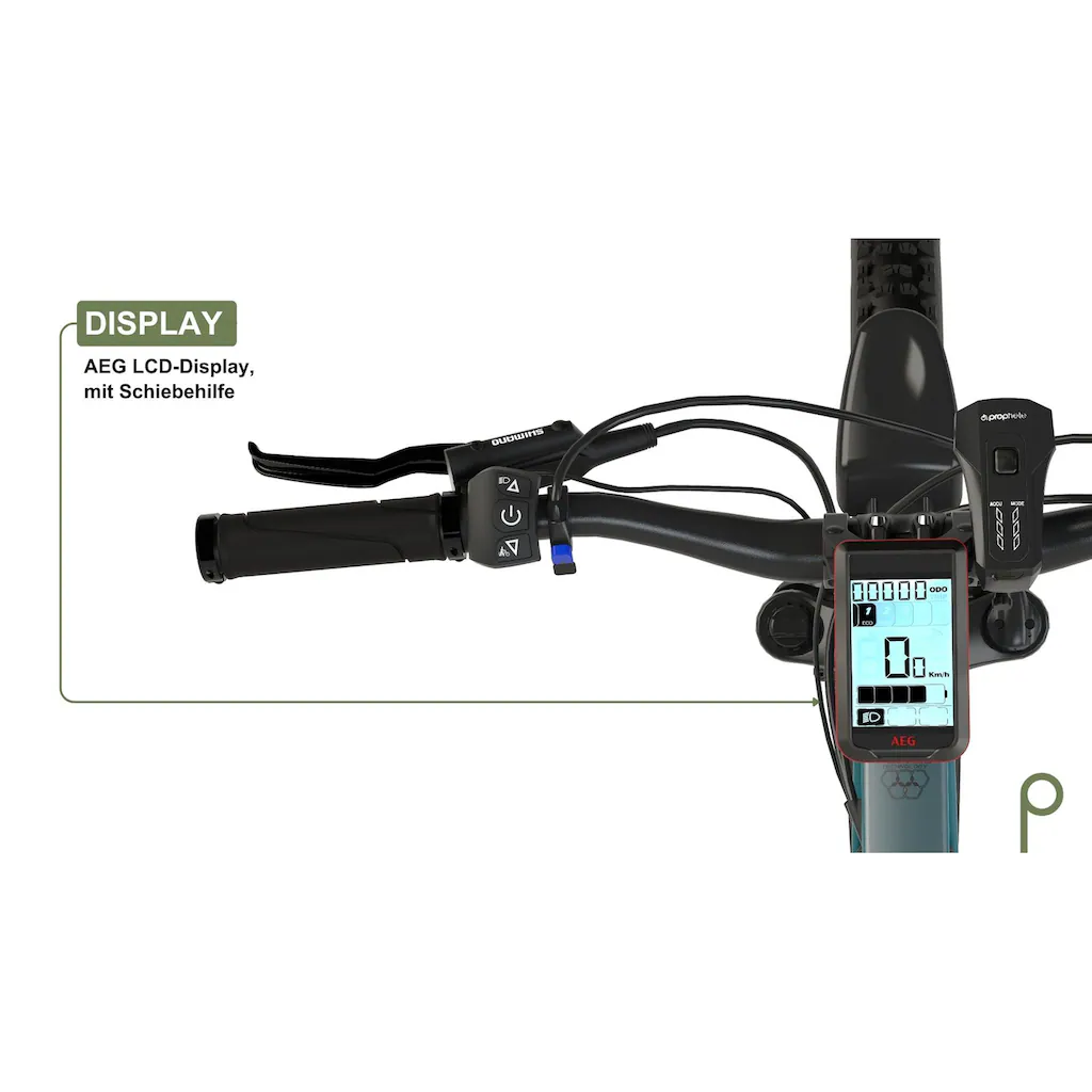 Prophete E-Bike »Graveler« 9 Gang Shimano Alivio Heckmotor 250 W Pedelec Elektrofahrrad für Damen u. Herren MTB Mountainbike Exklusivangebot