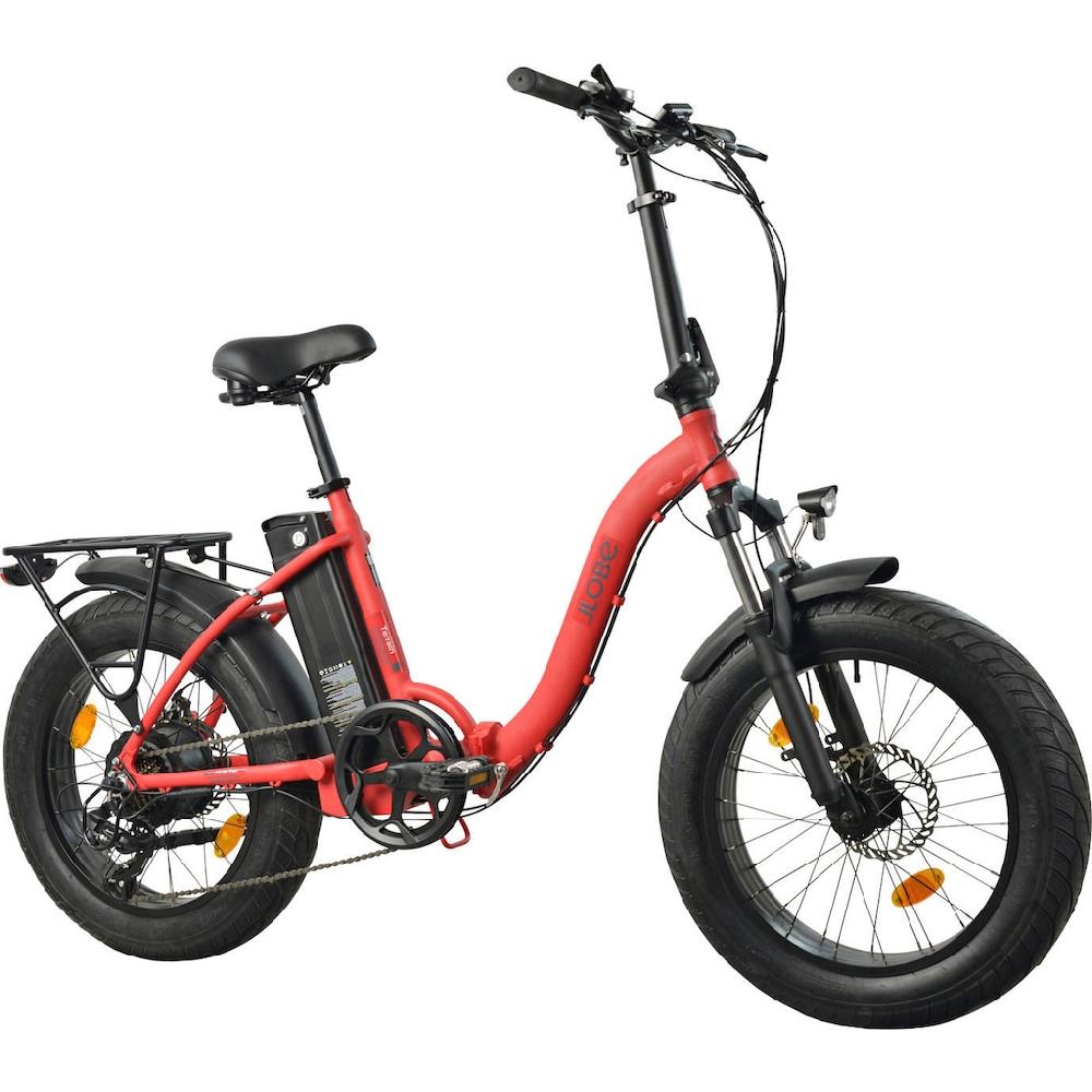 LLobe E-Bike »Elektro Faltrad 20" Terrain rot« Shimano Tourney Heckmotor 250 W Black Friday