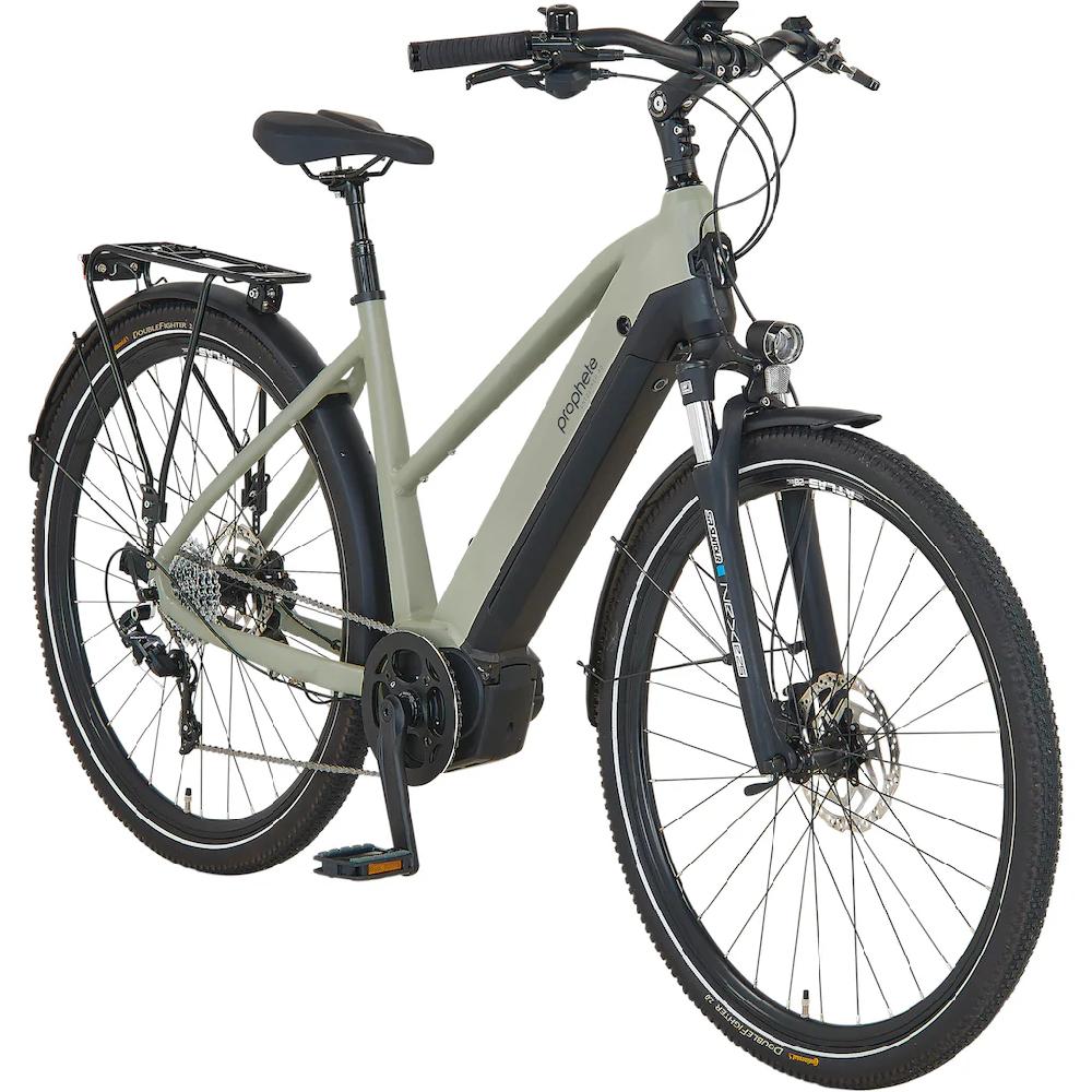Prophete E-Bike »Entdecker 4.0« 10 Gang microSHIFT RD-M61S Mittelmotor 250 W Pedelec Elektrofahrrad für Damen Trekkingrad auf Rechnung kaufen Valentinstagsangebot