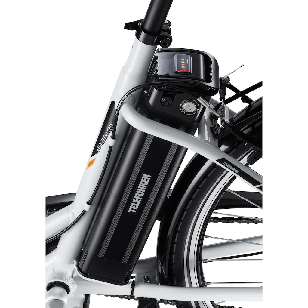 Telefunken E-Bike »Multitalent RC830« 3 Gang Shimano Nexus Frontmotor 250 W Pedelec Elektrofahrrad für Damen u. Herren Cityrad auf Rechnung kaufen Lagerräumung