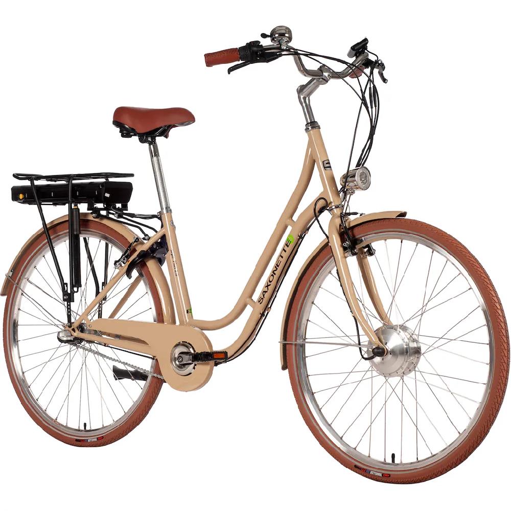 SAXONETTE E-Bike »Style Plus 2.0« 3 Gang Shimano Frontmotor 250 W Pedelec Elektrofahrrad für Damen u. Herren Cityrad auf Rechnung Bestseller