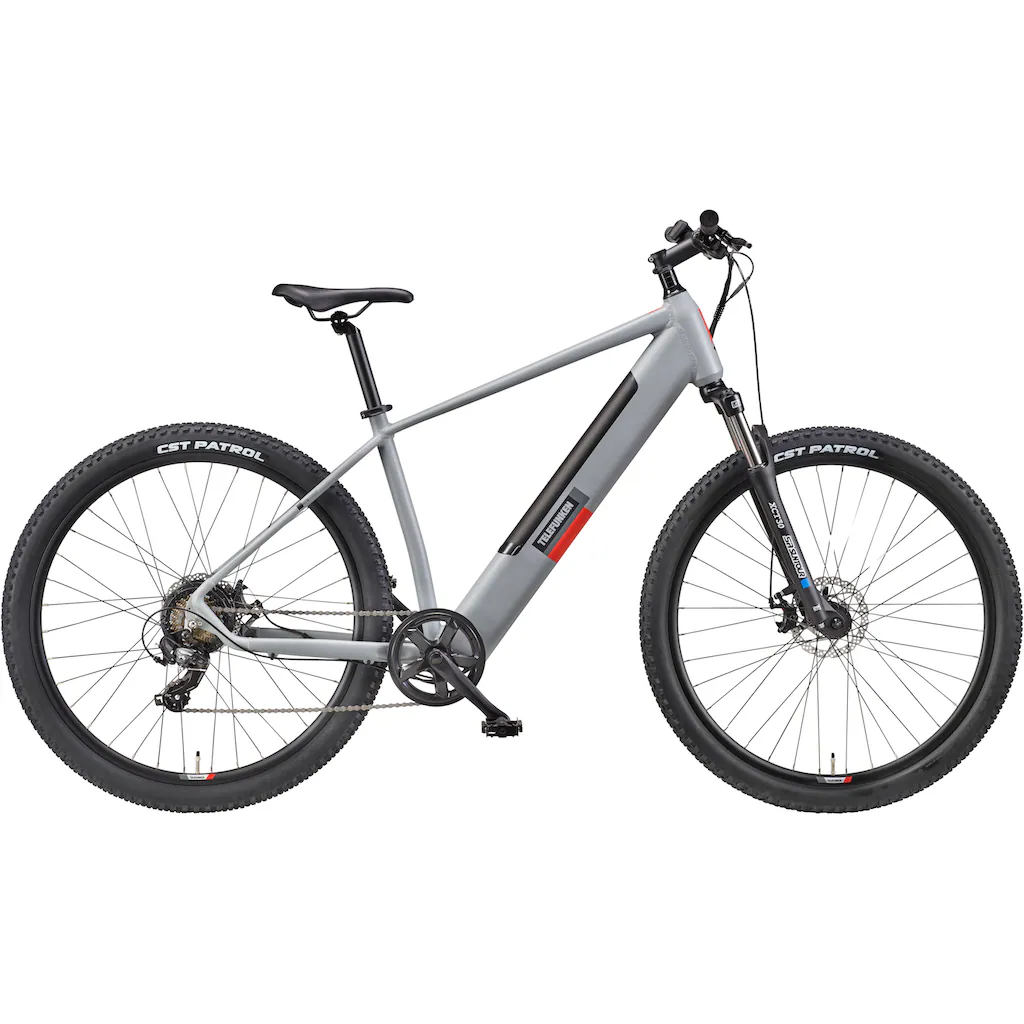 Telefunken E-Bike »Aufsteiger M921« 7 Gang Shimano Heckmotor 250 W (29 Zoll Scheibenbremsen) Pedelec Elektrofahrrad für Damen u. Herren MTB Mountainbike auf Raten Tiefpreis