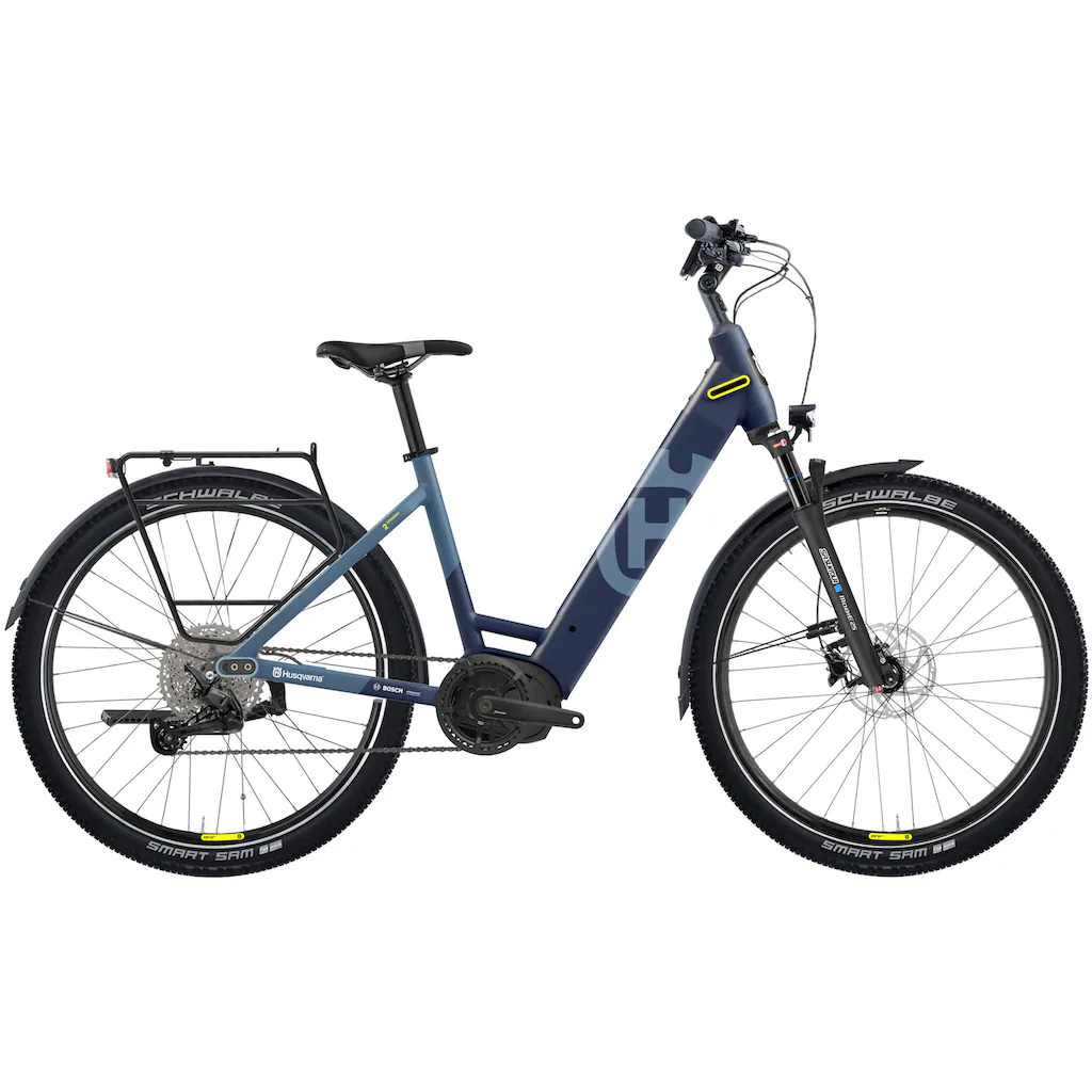 Husqvarna E-BICYCLES E-Bike »E-Trekkingbike Crosser 2« 11 Gang Shimano Deore RD-M5100 Mittelmotor 250 W (27 5 Zoll Bosch Motor Scheibenbremsen Straßenzulassung) Pedelec Elektrofahrrad für Herren u. Damen Trekkingrad auf Rate Kostenlose Rückgabe