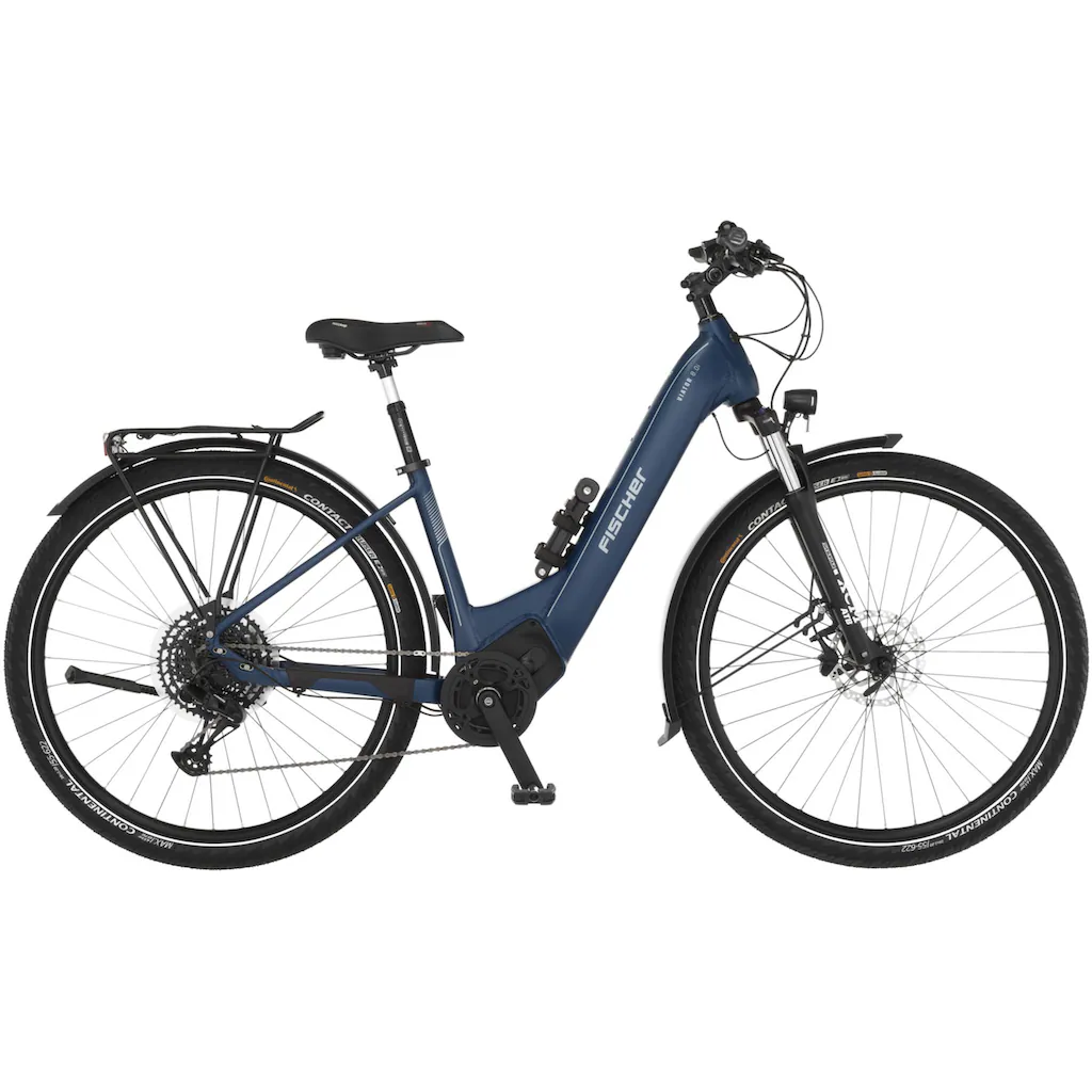 FISCHER Fahrrad E-Bike »VIATOR 8.0i Damen 43« 12 Gang SRAM Eagle SX Mittelmotor 250 W (mit Faltschloss) Pedelec Elektrofahrrad für Damen u. Herren Trekkingrad auf Rechnung Riesige Rabatte