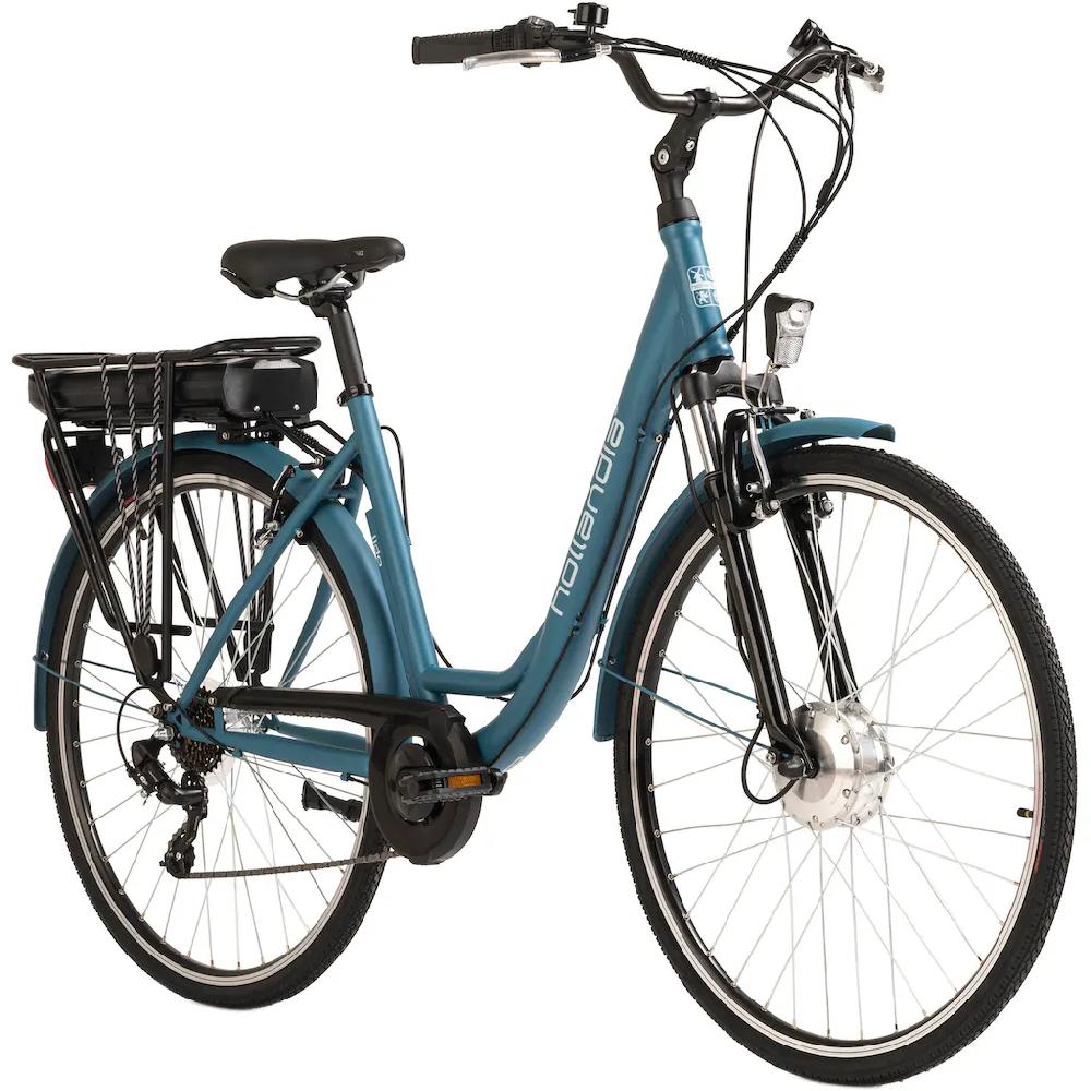 Hollandia E-Bike »Lido« 7 Gang Shimano Tourney Frontmotor 250 W Pedelec Elektrofahrrad für Damen u. Herren Cityrad Kostenloser Versand international