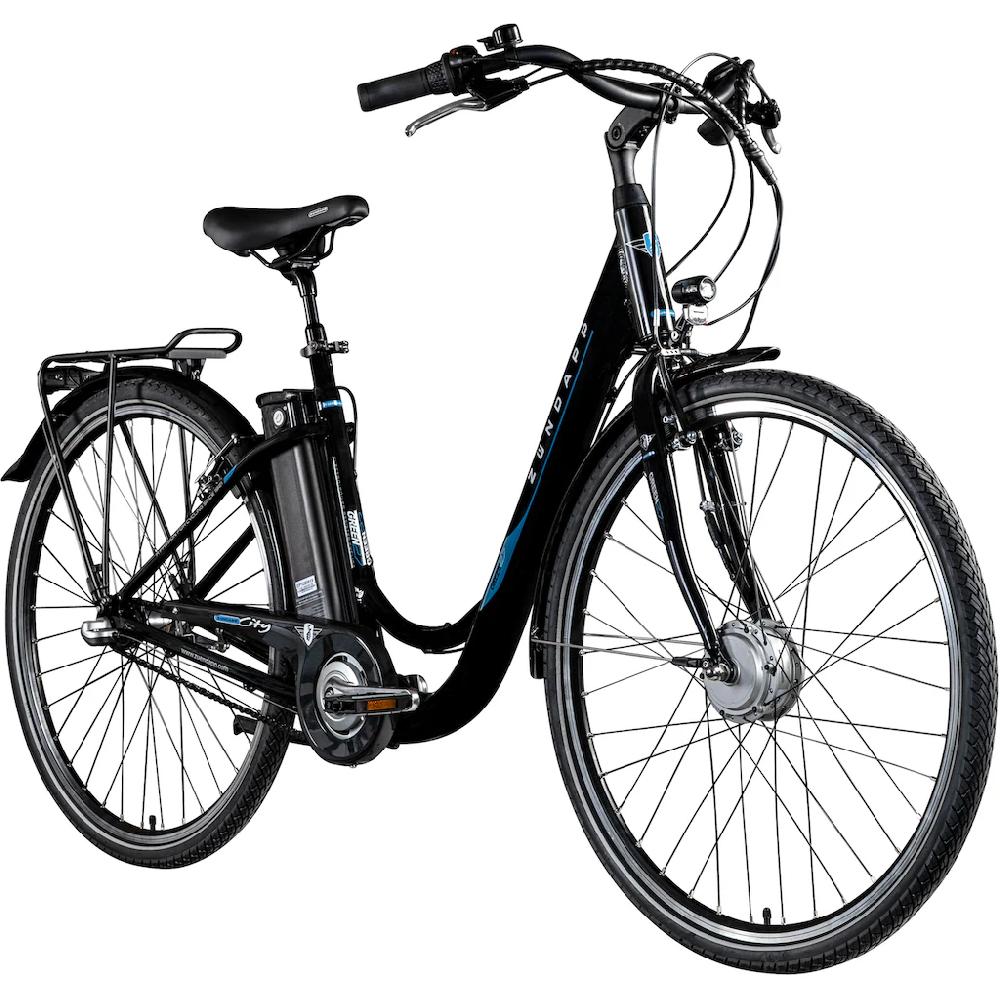 Zündapp E-Bike »Green 2.7« 3 Gang Shimano Nexus Frontmotor 250 W Pedelec Elektrofahrrad für Damen u. Herren Cityrad auf Rechnung bestellen Fabrikladen