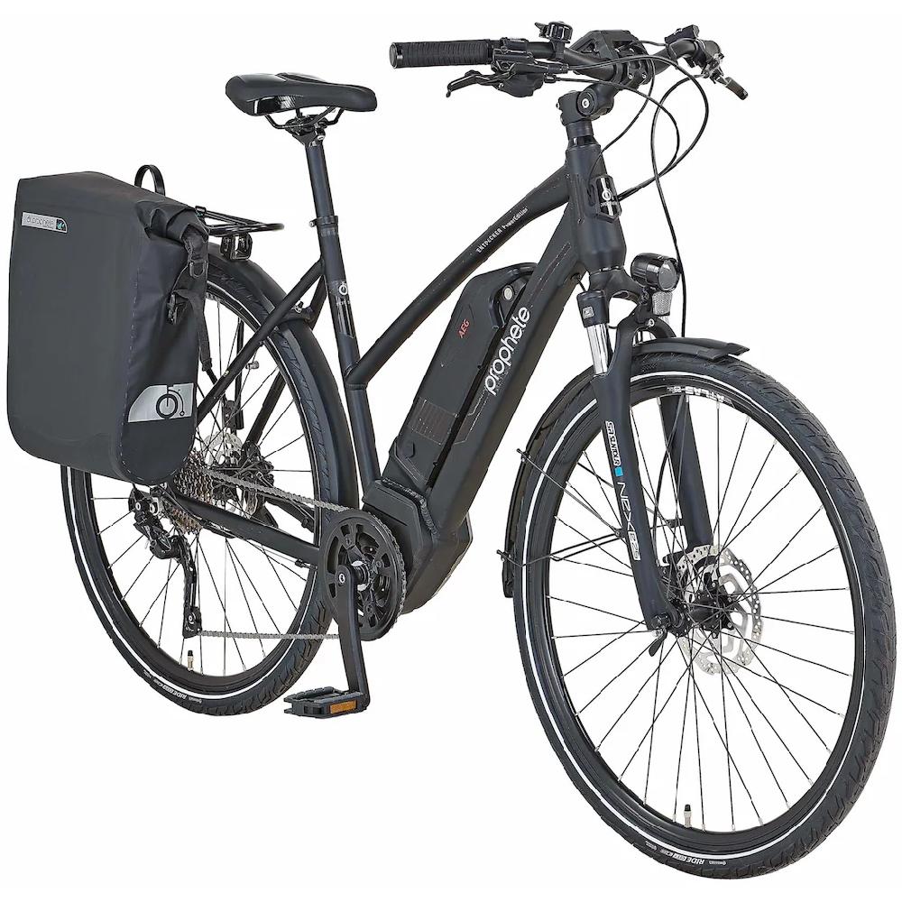Prophete E-Bike »Entdecker PowerEdition« 10 Gang Shimano Deore Mittelmotor 250 W (mit Seitentasche) Pedelec Elektrofahrrad für Damen u. Herren Trekkingrad 50% Rabatt für begrenzte Zeit