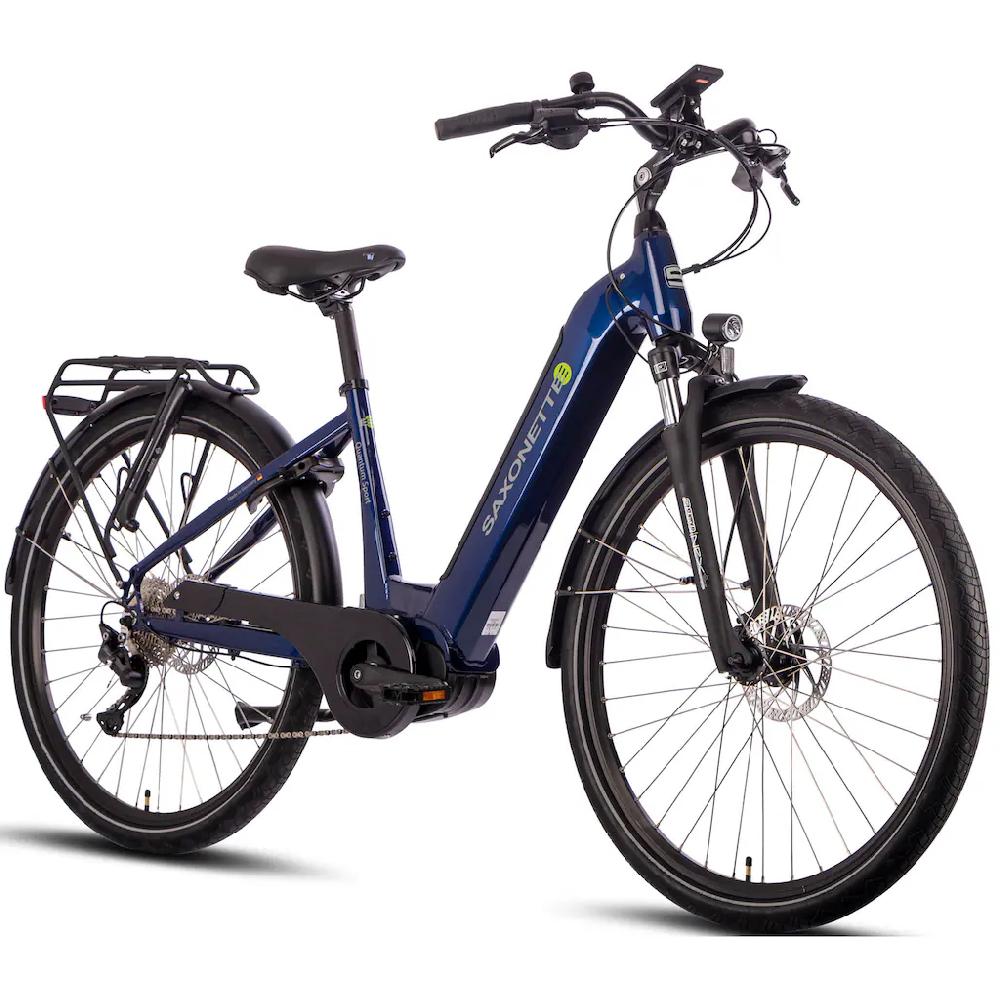 SAXONETTE E-Bike »Quantum Sport Wave« 10 Gang Shimano Mittelmotor 250 W Pedelec Elektrofahrrad für Damen u. Herren Trekkingrad Verkauf