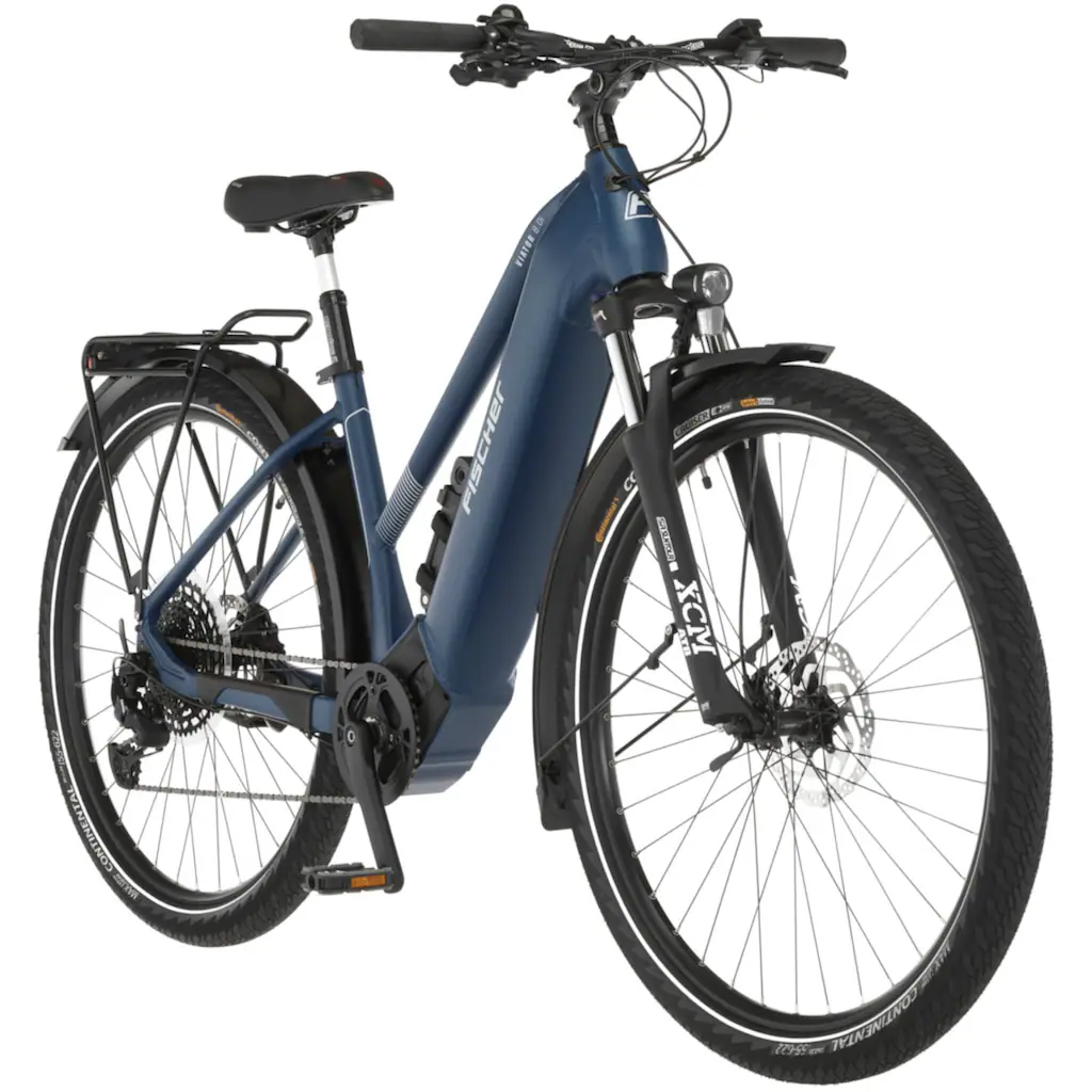 FISCHER Fahrrad E-Bike »VIATOR 8.0i Damen« 12 Gang SRAM Eagle SX Mittelmotor 250 W (mit Faltschloss) Pedelec Elektrofahrrad für Damen u. Herren Trekkingrad auf Rechnung Angebote