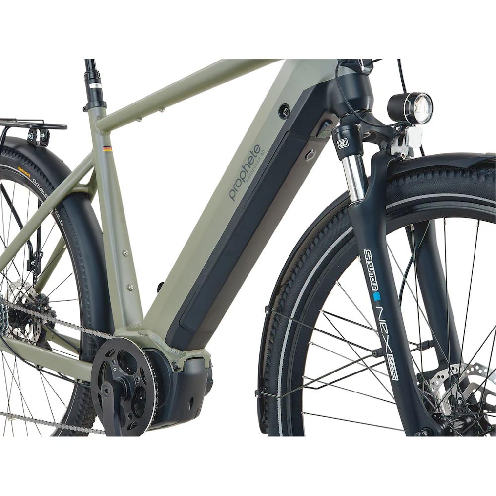 Prophete E-Bike »Entdecker 4.0« 10 Gang microSHIFT RD-M61S Mittelmotor 250 W Pedelec Elektrofahrrad für Herren Trekkingrad auf Raten Limitierter Zeitrabatt
