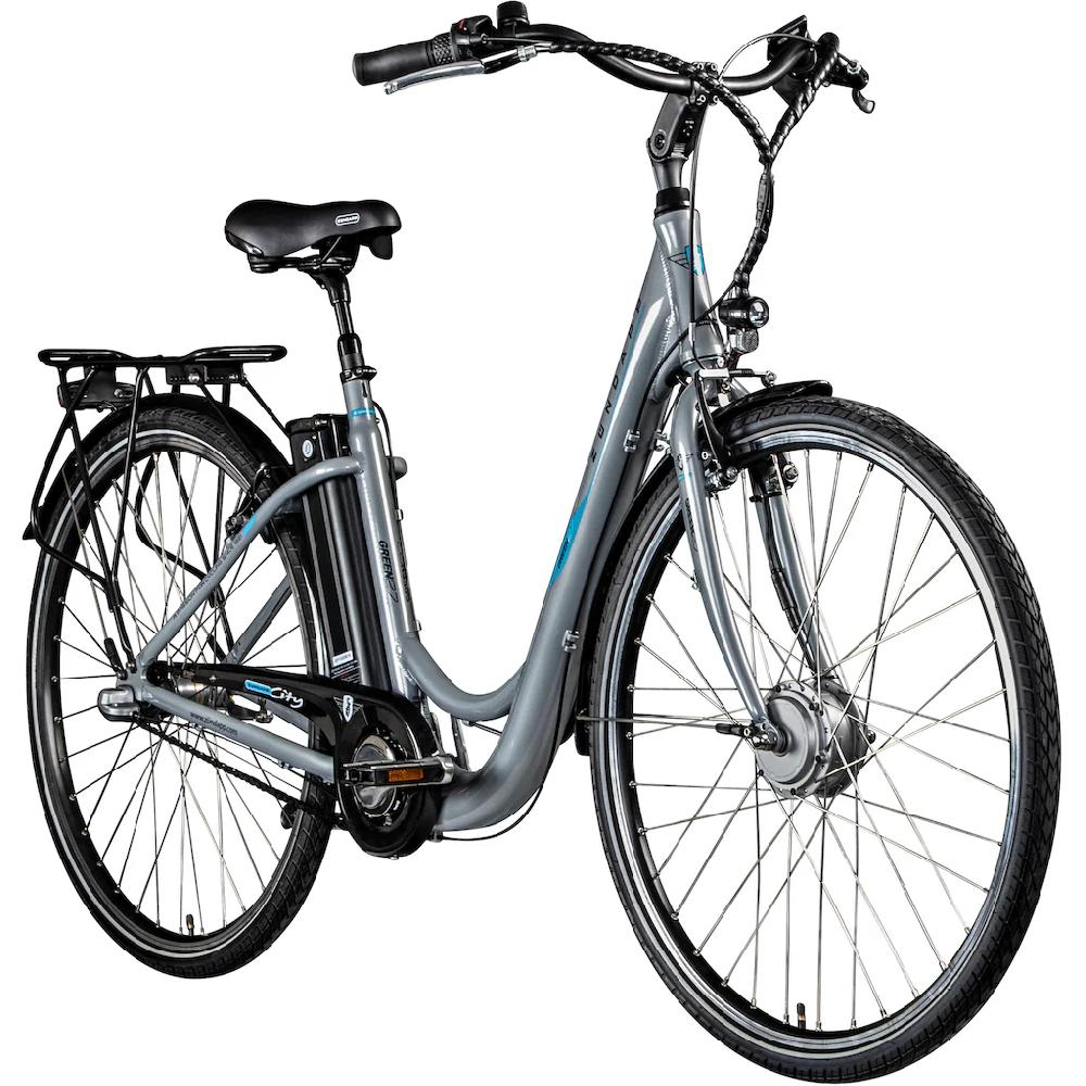 Zündapp E-Bike »Green 2.7« 3 Gang Frontmotor 250 W Pedelec Elektrofahrrad für Damen u. Herren Cityrad auf Rechnung bestellen Preisnachlass