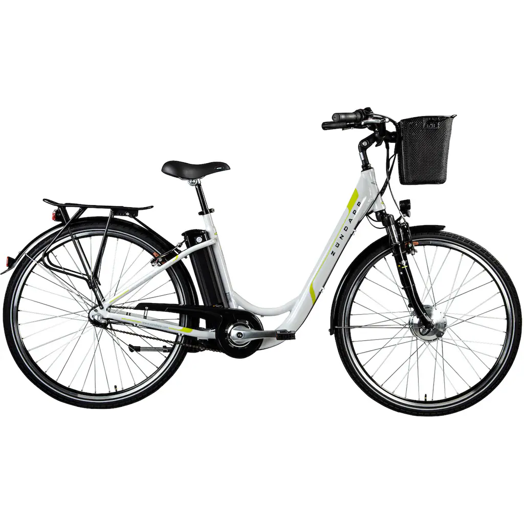 Zündapp E-Bike »Z510« 3 Gang Shimano Nexus SC-3C41 Frontmotor 250 W Pedelec Elektrofahrrad für Damen u. Herren Cityrad Black Friday