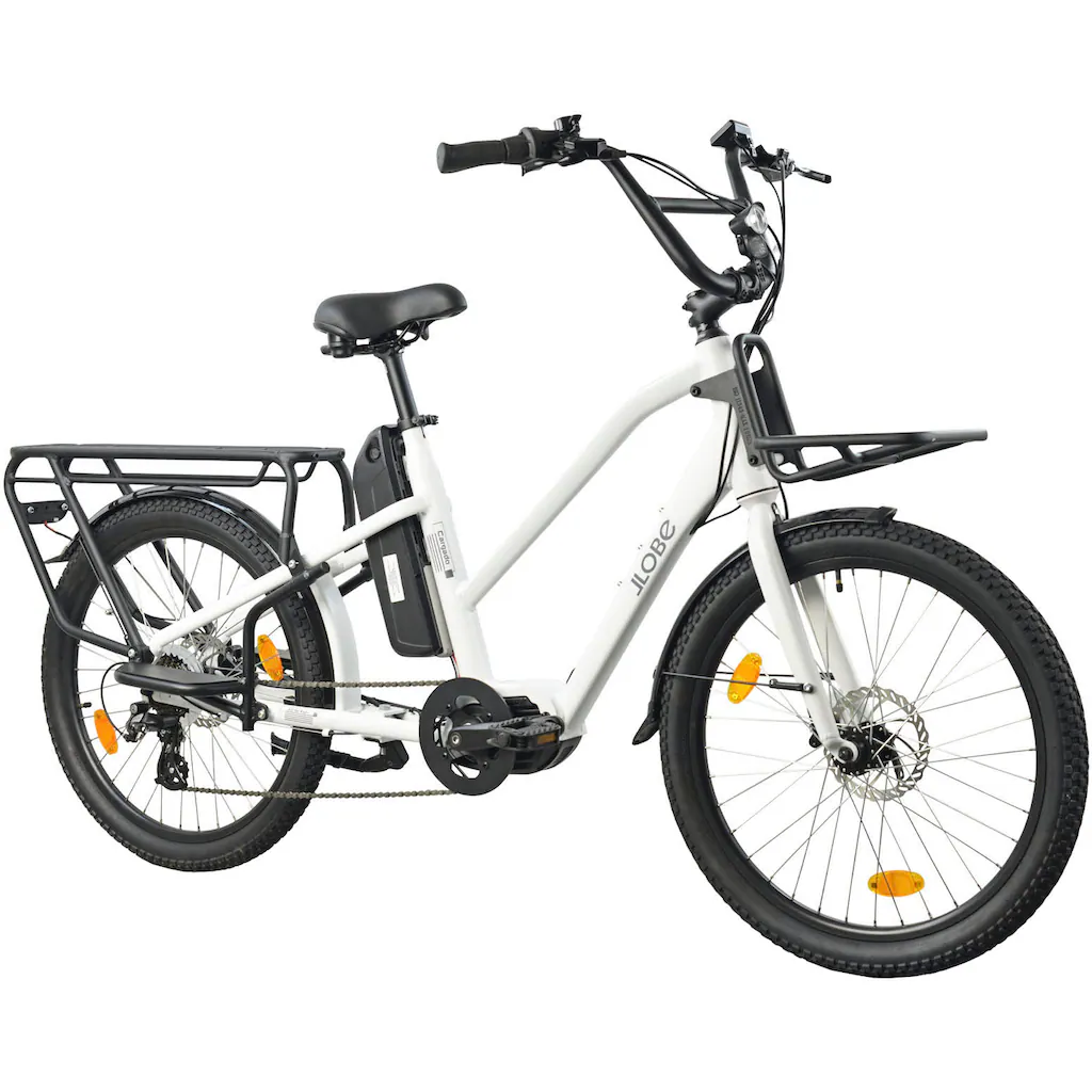 LLobe E-Bike »Cargo City E-Bike Cargado« Shimano Tourney Mittelmotor 250 W auf Rechnung Osterangebot