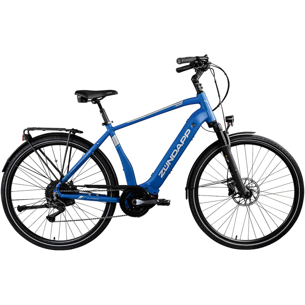 Zündapp E-Bike »X500« 11 Gang Shimano Deore Mittelmotor 250 W Pedelec Elektrofahrrad für Damen u. Herren Trekkingrad auf Rechnung Heißer Verkauf