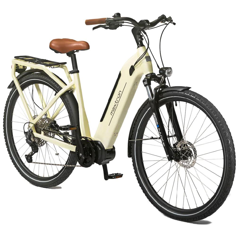 Maxtron E-Bike »MTS 21X« 11 Gang Shimano Deore Mittelmotor 250 W Pedelec Elektrofahrrad für Damen u. Herren Cityrad auf Rechnung online bestellen Blitzangebot