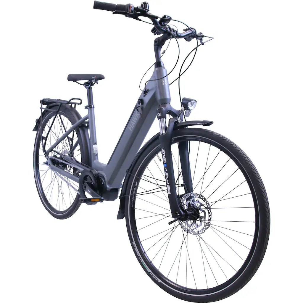 HAWK Bikes E-Bike »eCity Wave Integrated Lady STEPS« 7 Gang Shimano Nexus 7-Gang Mittelmotor 250 W Pedelec Elektrofahrrad für Damen u. Herren Cityrad auf Rechnung bestellen Riesige Ersparnisse