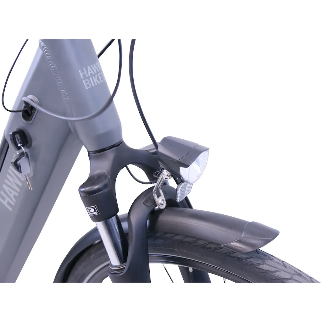 HAWK Bikes E-Bike »eCity Wave Integrated Lady STEPS« 7 Gang Shimano Nexus 7-Gang Mittelmotor 250 W Pedelec Elektrofahrrad für Damen u. Herren Cityrad auf Rechnung bestellen Riesige Ersparnisse