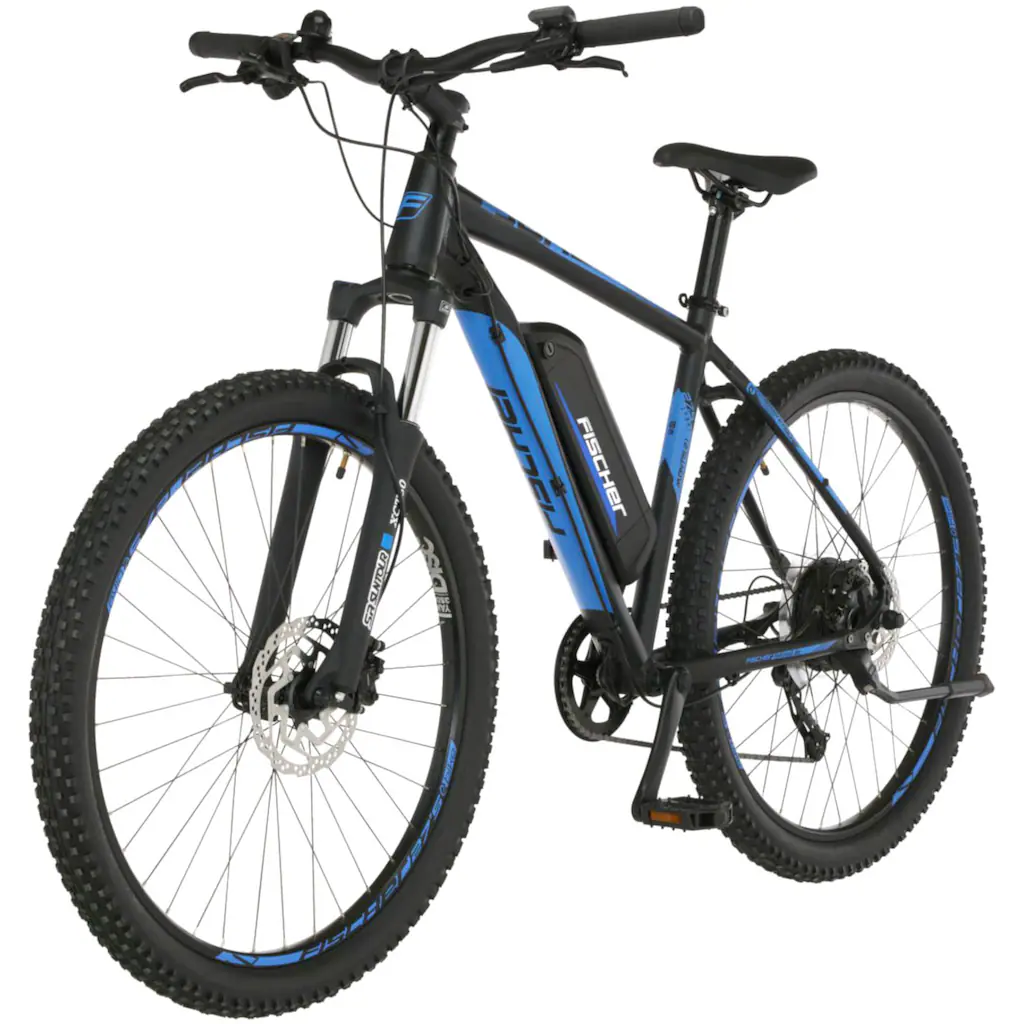 FISCHER Fahrrad E-Bike »MONTIS 2.1 418« 9 Gang Shimano Altus Heckmotor 250 W (Schloss) Pedelec Elektrofahrrad für Damen u. Herren MTB Mountainbike VIP-Rabatte