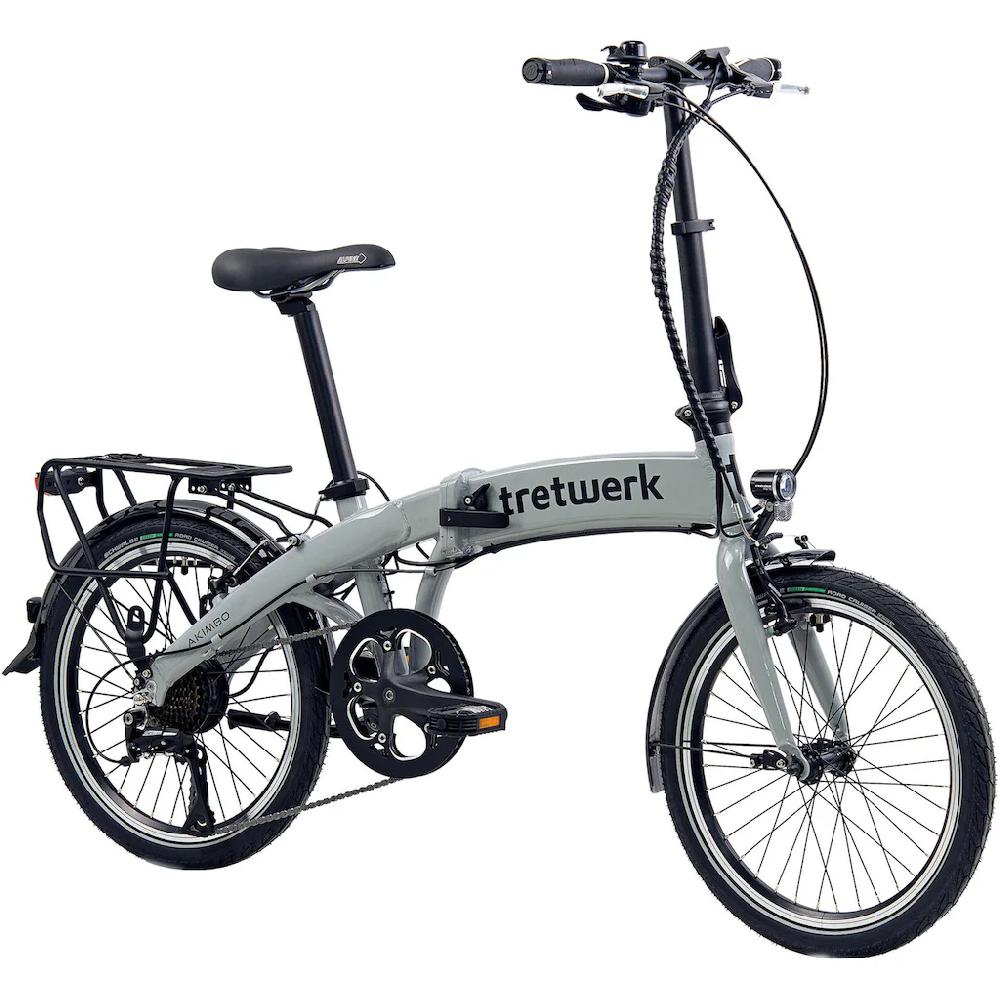 Tretwerk E-Bike »Akimbo« 8 Gang Shimano Acera M3020 SGS Heckmotor 250 W Pedelec Elektrofahrrad für Damen u. Herren Faltrad auf Raten Super Sparpreis