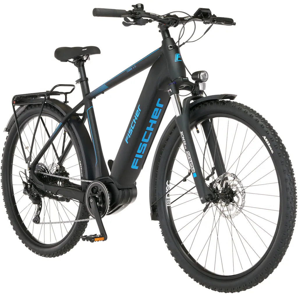 FISCHER Fahrrad E-Bike »TERRA 4.5i 522« 10 Gang Shimano Deore Mittelmotor 250 W (mit Schloss) Pedelec Elektrofahrrad für Damen u. Herren ATP Kostenlose Rückgabe