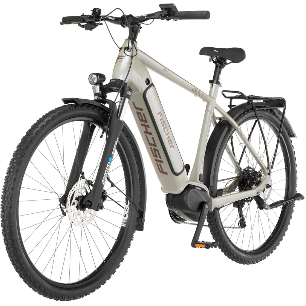 FISCHER Fahrrad E-Bike »TERRA 4.0i 55« 10 Gang Shimano Deore Mittelmotor 250 W (mit Fahrradschloss) Pedelec Elektrofahrrad für Damen u. Herren ATP Begrenzte Freigabe