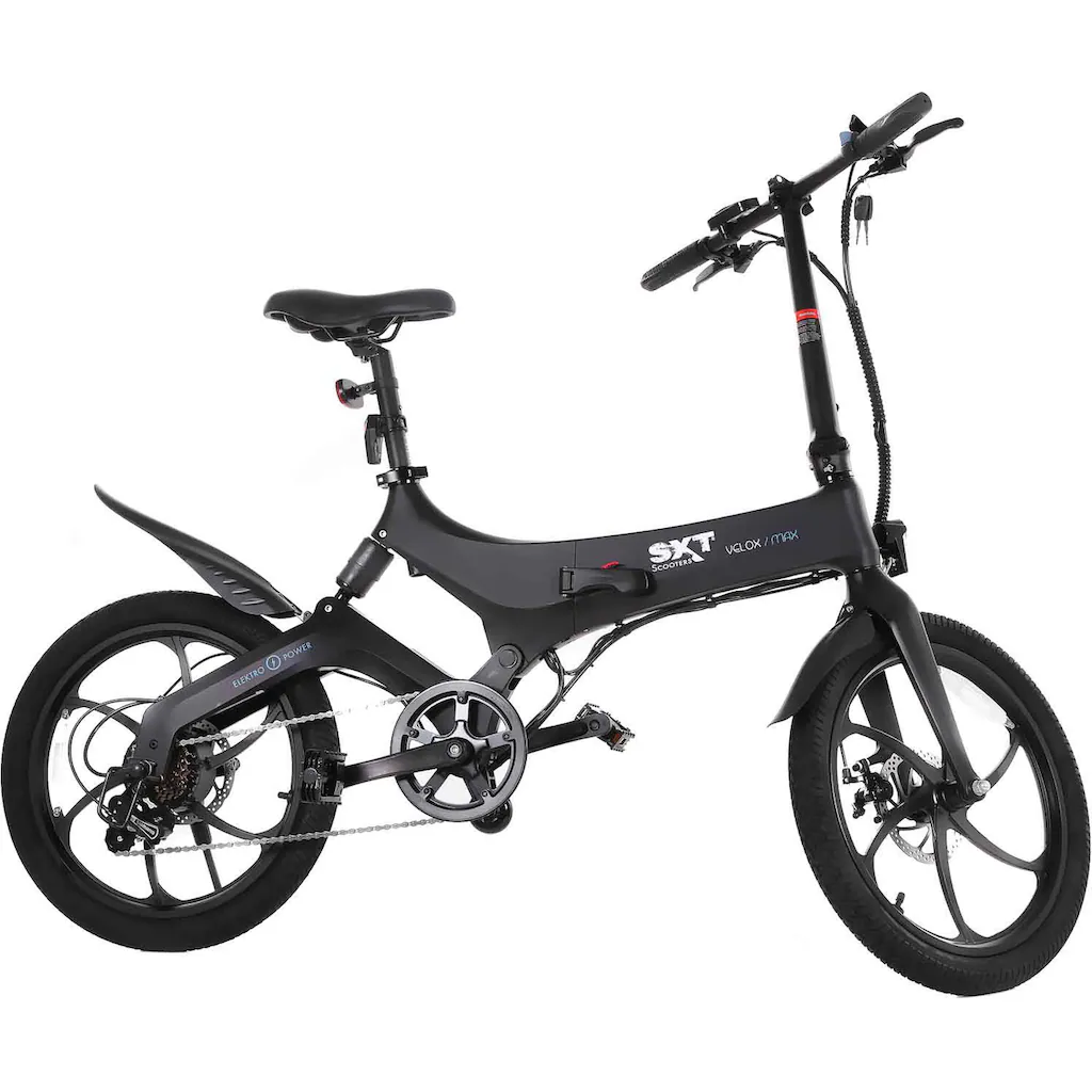 SXT Scooters E-Bike »Velox MAX« 6 Gang Heckmotor 250 W Pedelec Elektrofahrrad für Damen u. Herren auf Rechnung Letzte 3 Tage