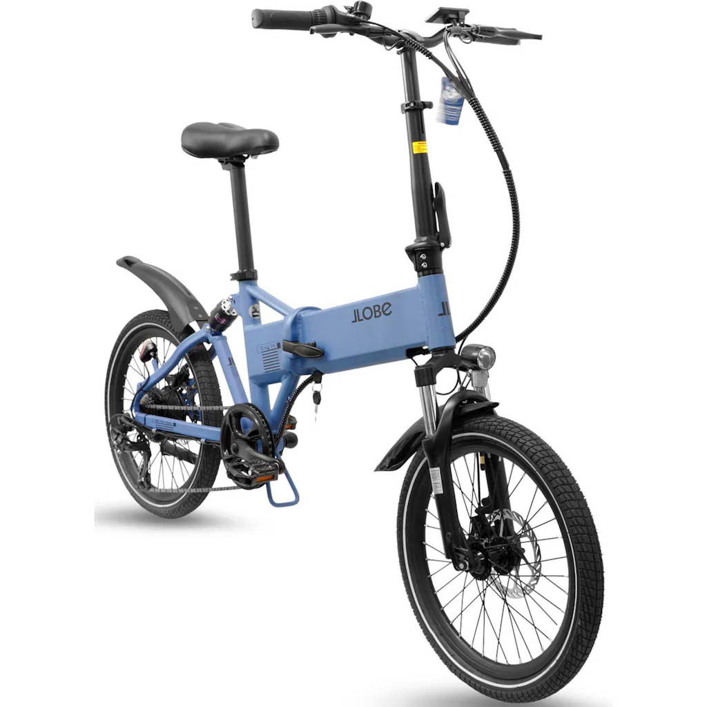 LLobe E-Bike »City III blau 36V / 10 4Ah« 3 Gang Shimano 7-Gang Shimano Kettenschaltung Frontmotor 250 W Pedelec Elektrofahrrad für Damen u. Herren auf Rechnung online bestellen Bis zu 50% Rabatt