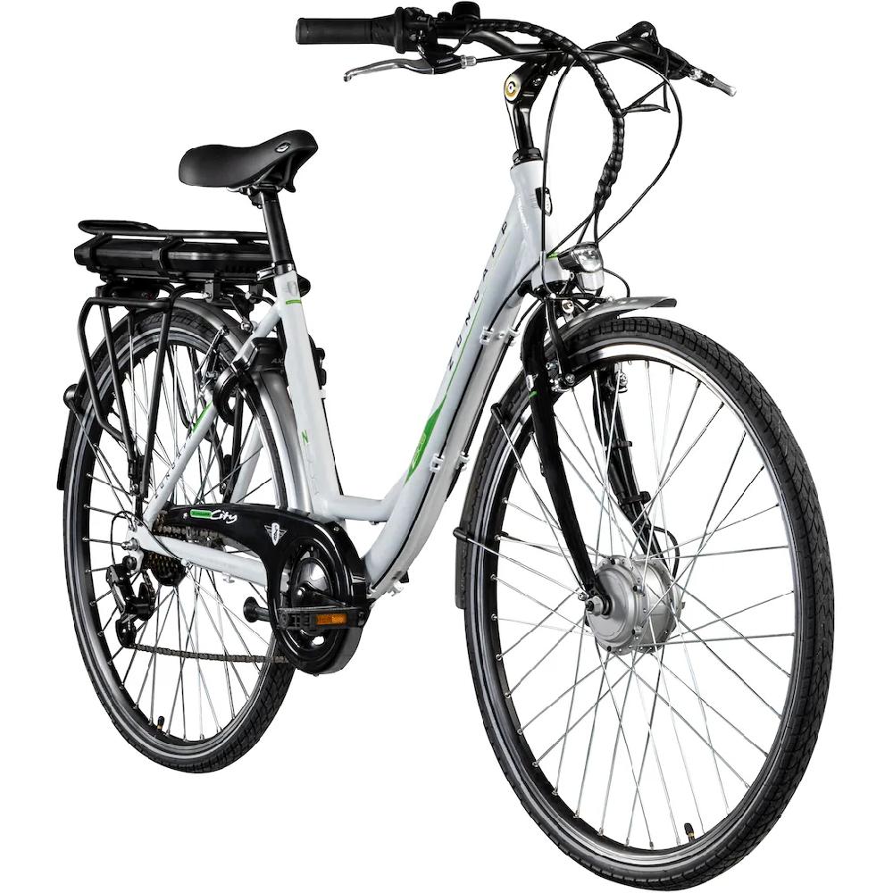 Zündapp E-Bike »Z503« 7 Gang Shimano Tourney RD-TY21 Frontmotor 250 W Pedelec Elektrofahrrad für Damen u. Herren Cityrad Bis zu 65% Rabatt
