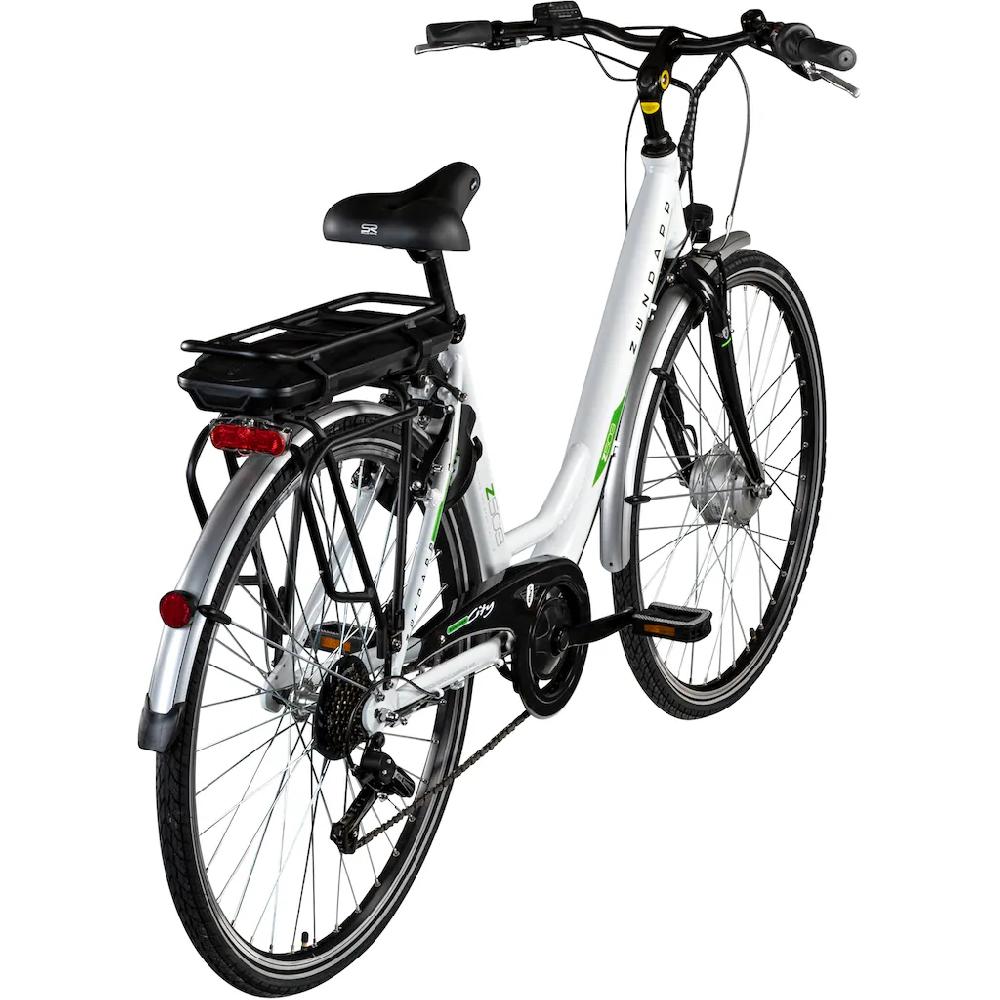 Zündapp E-Bike »Z503« 7 Gang Shimano Tourney RD-TY21 Frontmotor 250 W Pedelec Elektrofahrrad für Damen u. Herren Cityrad Bis zu 65% Rabatt
