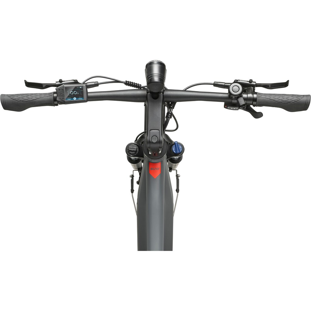 Telefunken E-Bike »SUV700« 10 Gang Shimano Mittelmotor 250 W (29 Zoll Straßenzulassung Scheibenbremsen) Pedelec Elektrofahrrad für Herren u. Damen Trekkingrad Cityrad auf Raten Bis zu 55% Rabatt