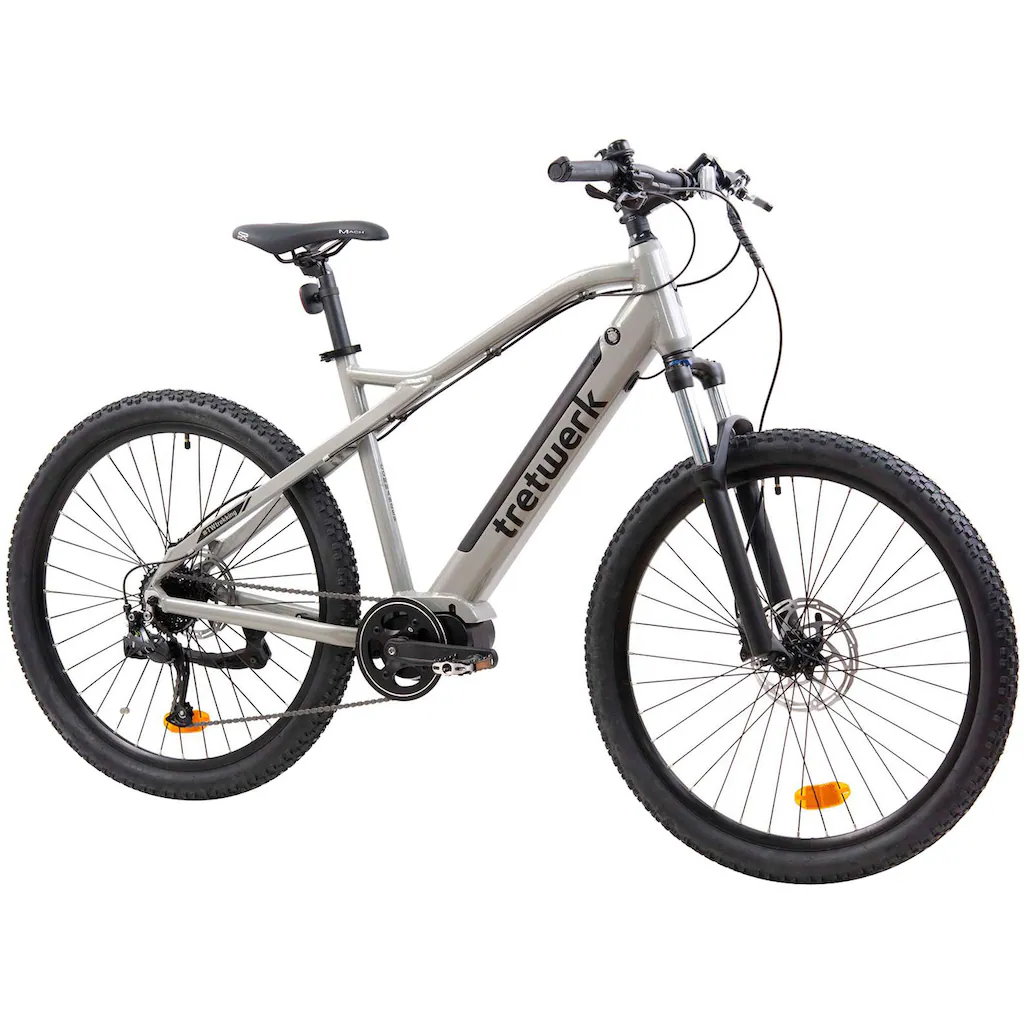 Tretwerk E-Bike »Commander« 9 Gang Shimano Altus M2000 Mittelmotor 250 W Pedelec Elektrofahrrad für Damen u. Herren MTB Mountainbike Fabrikladen