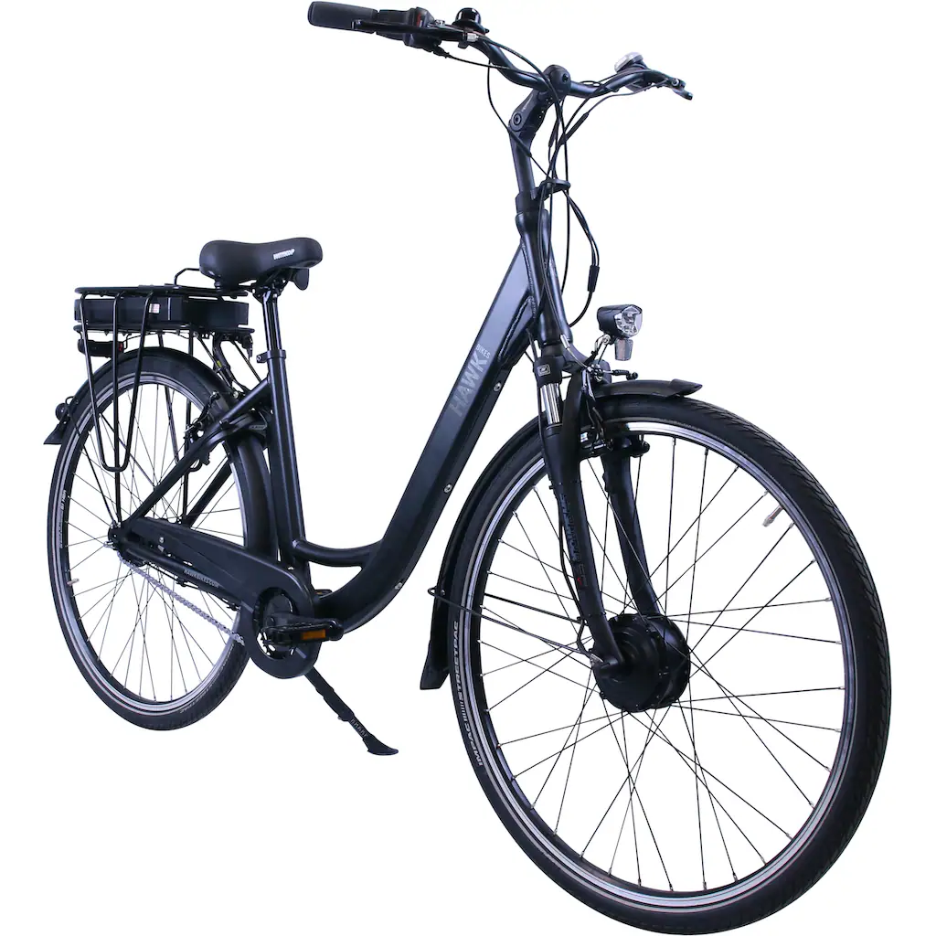 HAWK Bikes E-Bike »eCity Wave« 7 Gang Shimano Nexus 7-Gang Frontmotor 250 W Pedelec Elektrofahrrad für Damen u. Herren Cityrad auf Rechnung kaufen Verkauf