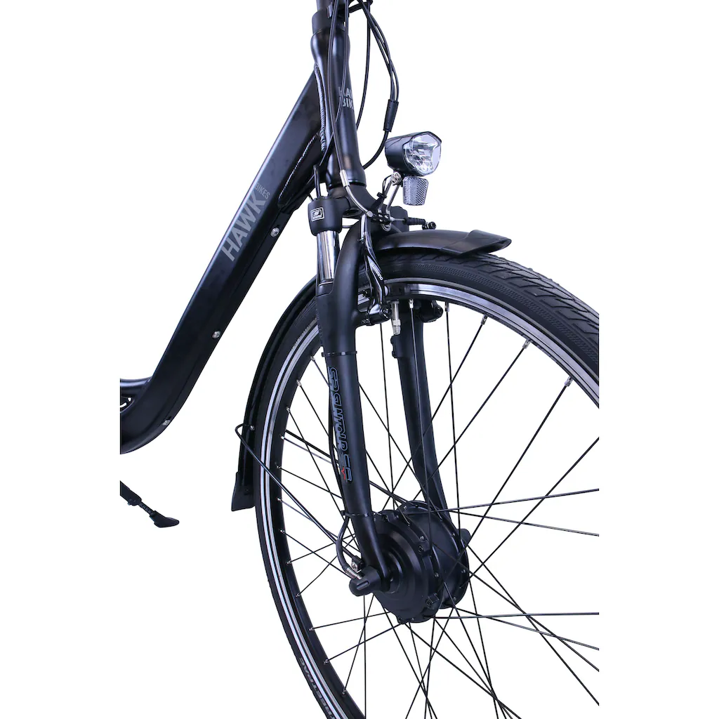HAWK Bikes E-Bike »eCity Wave« 7 Gang Shimano Nexus 7-Gang Frontmotor 250 W Pedelec Elektrofahrrad für Damen u. Herren Cityrad auf Rechnung kaufen Verkauf