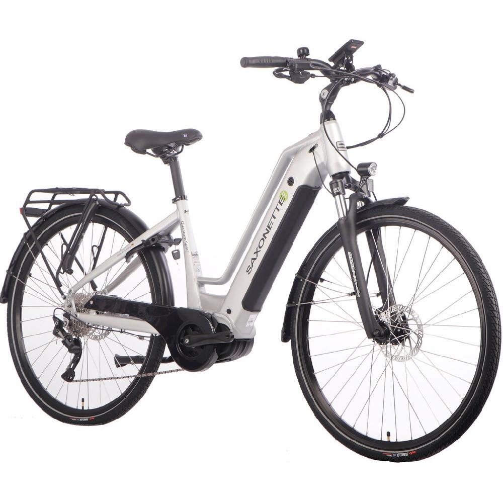 SAXONETTE E-Bike »Quantum Sport« 10 Gang Shimano Mittelmotor 250 W Pedelec Elektrofahrrad für Damen u. Herren Trekkingrad Angebote