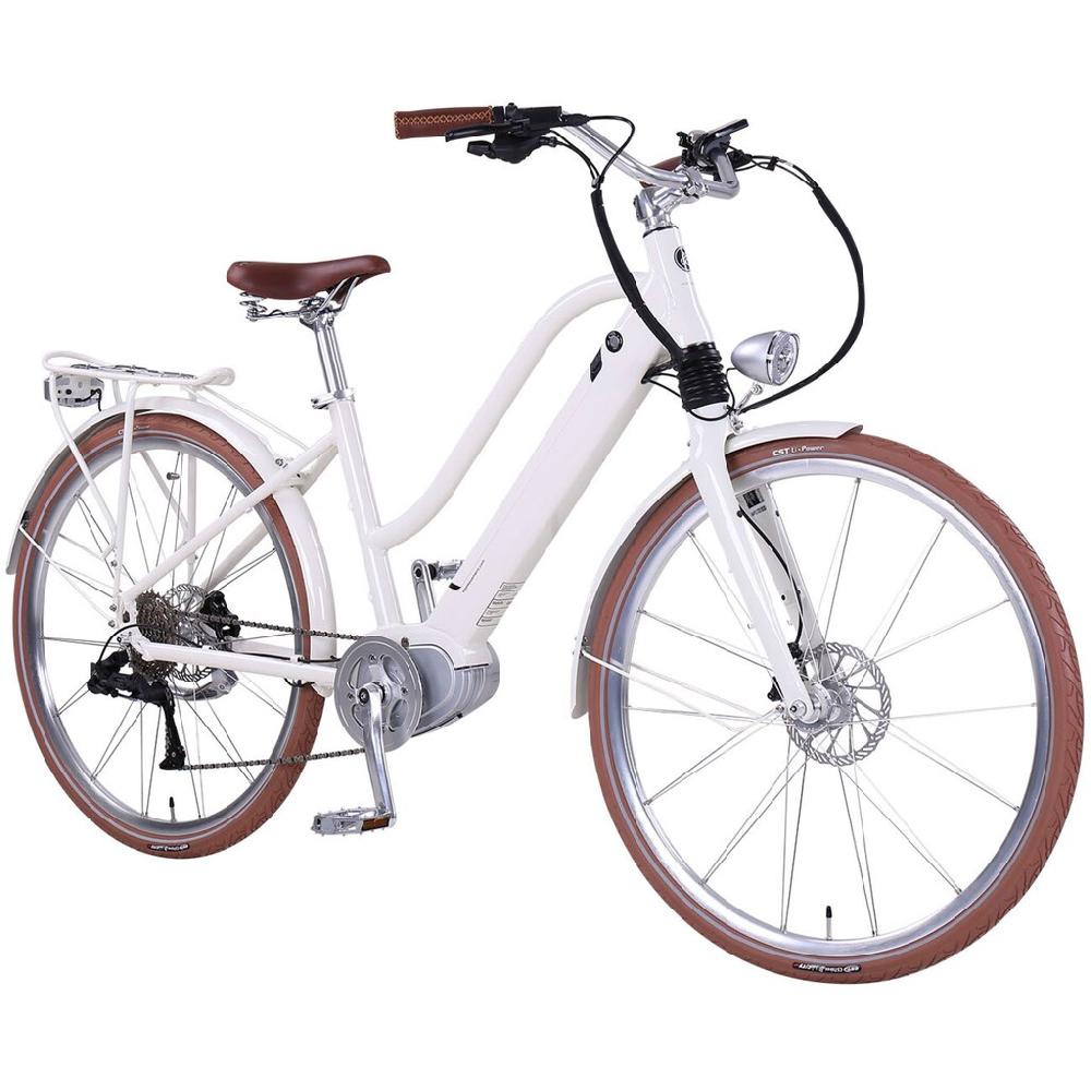 eGO Movement E-Bike »Classic 25 Cleopatra Trapez 45 cm Weiß 28"« 10 Gang Shimano Deore Mittelmotor 250 W Pedelec Elektrofahrrad für Damen u. Herren Cityrad auf Rechnung online bestellen Hotsell