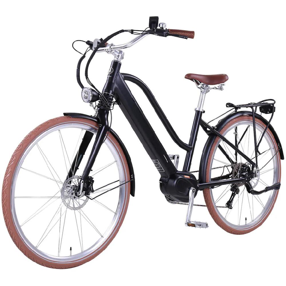 eGO Movement E-Bike »Classic 25 Cleopatra Trapez 45 cm Schwarz 28"« 10 Gang Shimano Deore Mittelmotor 250 W Pedelec Elektrofahrrad für Damen u. Herren Cityrad auf Rechnung online kaufen im Angebot