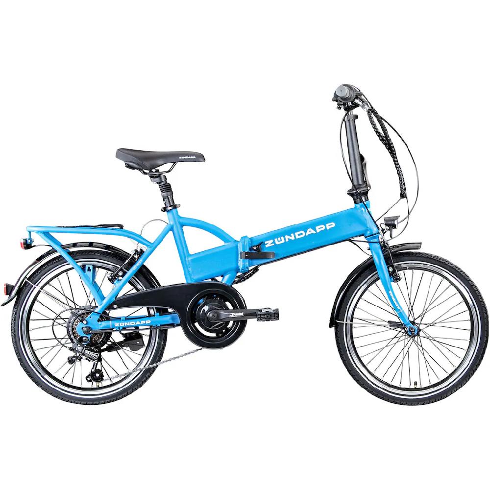 Zündapp E-Bike »Z101« 6 Gang Shimano Tourney RD-TY300 Heckmotor 250 W Pedelec Elektrofahrrad für Damen u. Herren Faltrad auf Rechnung kaufen Limitierter Zeitrabatt