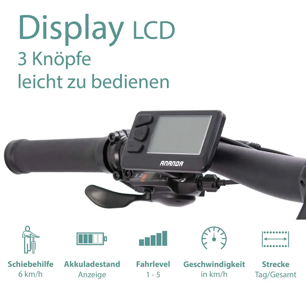 Tretwerk E-Bike »Bolt« Shimano Heckmotor 250 W Pedelec Elektrofahrrad für Damen u. Herren MTB Mountainbike Günstig kaufen