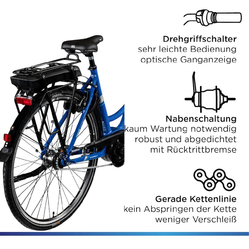 Zündapp E-Bike »X200« 7 Gang Shimano Nexus Mittelmotor 250 W Pedelec Elektrofahrrad für Damen u. Herren Cityrad Großer Ausverkauf