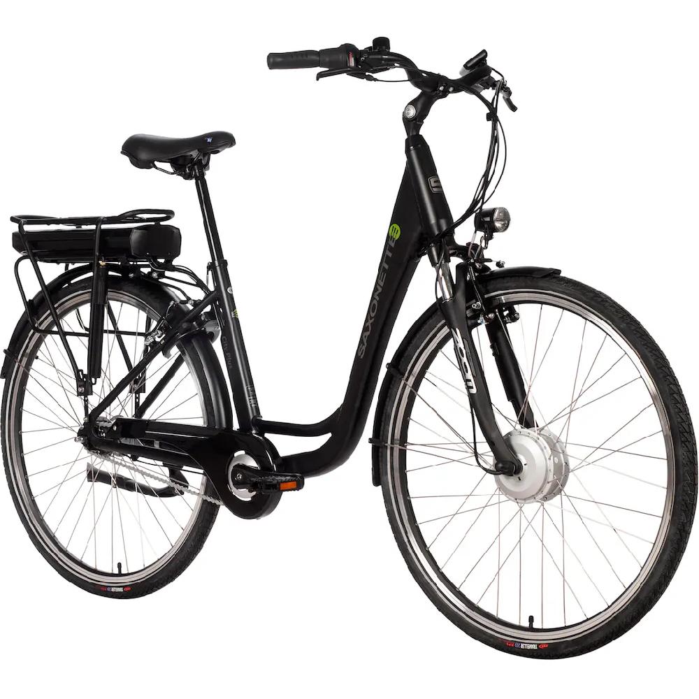 SAXONETTE E-Bike »City Plus« 7 Gang Frontmotor 250 W (mit Akku-Ladegerät) Pedelec Elektrofahrrad für Damen u. Herren Cityrad Online Shopping