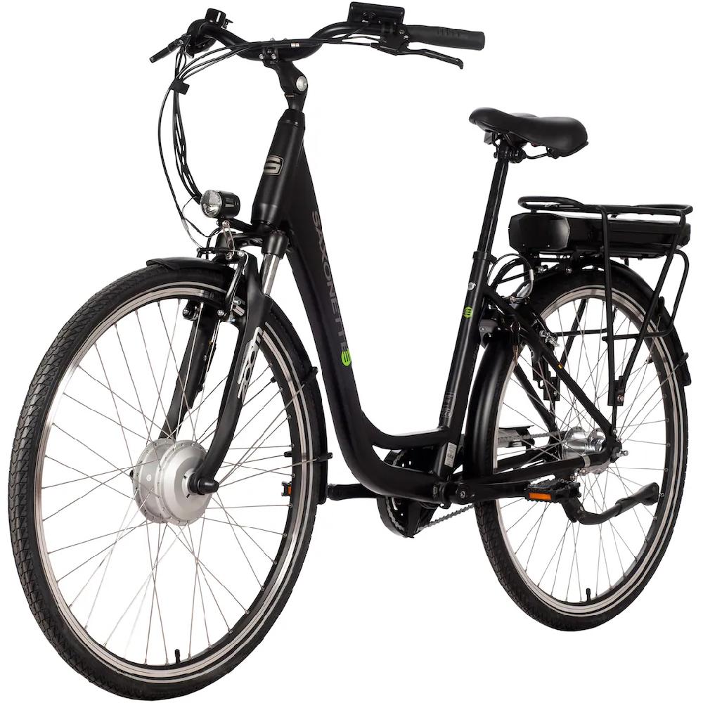 SAXONETTE E-Bike »City Plus« 7 Gang Frontmotor 250 W (mit Akku-Ladegerät) Pedelec Elektrofahrrad für Damen u. Herren Cityrad Online Shopping