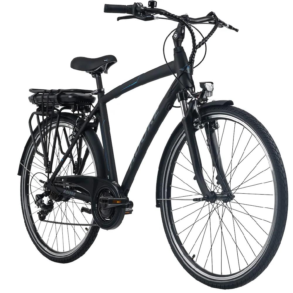 Adore E-Bike »Versailles« 7 Gang Shimano Tourney Heckmotor 250 W Pedelec Elektrofahrrad für Herren Trekkingrad auf Rechnung online kaufen Osterangebot