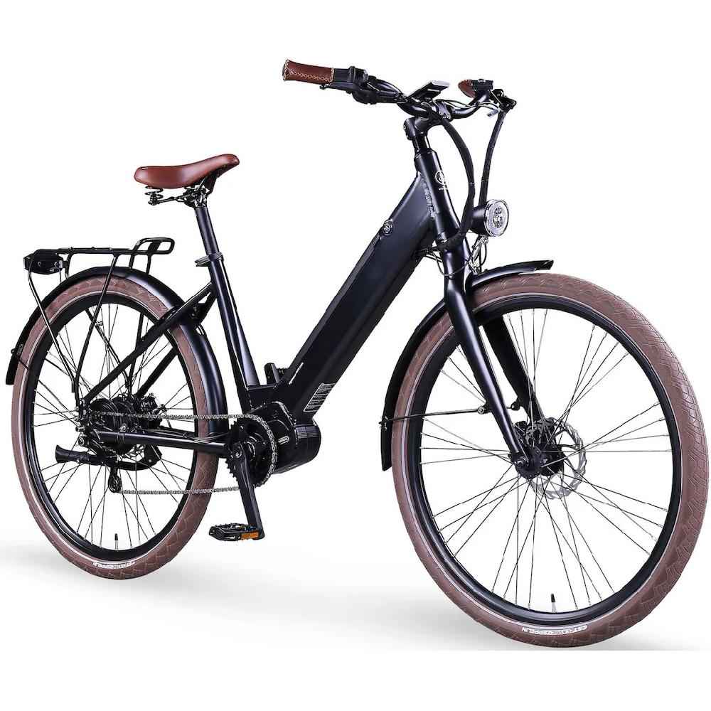eGO Movement E-Bike »City 25 Julia Wave 45 cm Schwarz 28"« Enviolo Mittelmotor 250 W Pedelec Elektrofahrrad für Damen u. Herren Cityrad Vatertagsangebot