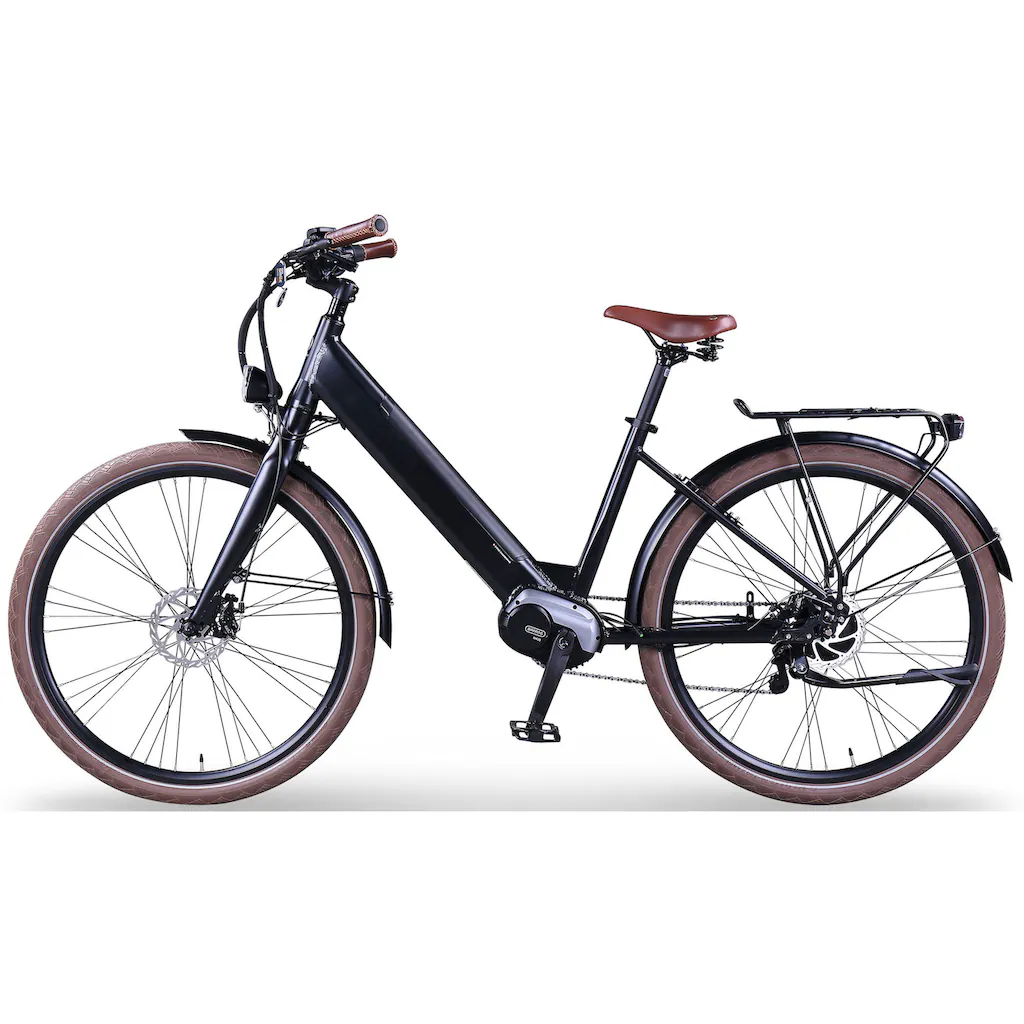 eGO Movement E-Bike »City 25 Julia Wave 45 cm Schwarz 28"« Enviolo Mittelmotor 250 W Pedelec Elektrofahrrad für Damen u. Herren Cityrad Vatertagsangebot