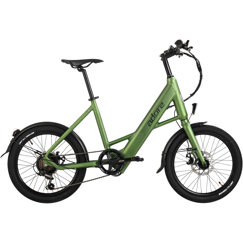 Adore E-Bike »C-200« 7 Gang Shimano Tourney Heckmotor 250 W Pedelec Elektrofahrrad für Damen u. Herren Cityrad auf Rechnung Valentinstagsangebot