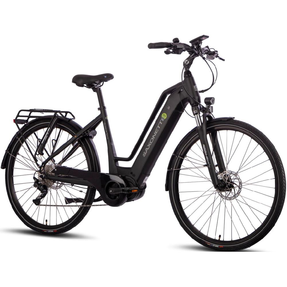 SAXONETTE E-Bike »Quantum Sport« 10 Gang Shimano Mittelmotor 250 W Pedelec Elektrofahrrad für Damen u. Herren Trekkingrad Lagerräumung