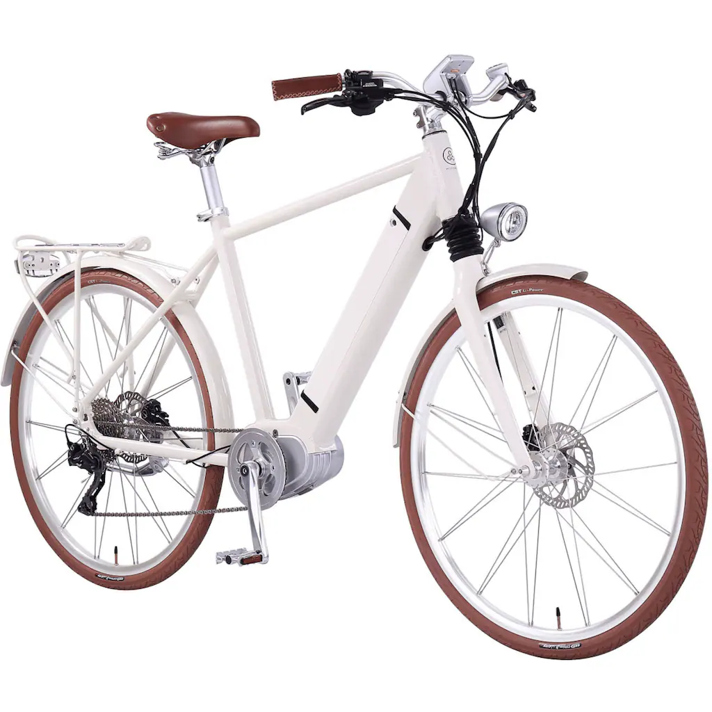 eGO Movement E-Bike »Classic 25 Cäsar Herren 54 cm Weiß 28"« 10 Gang Shimano Deore Mittelmotor 250 W Pedelec Elektrofahrrad für Damen u. Herren Cityrad auf Rechnung online kaufen VIP-Rabatte